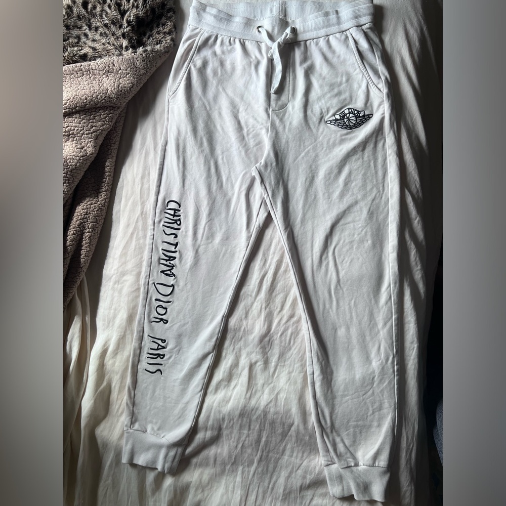 Christian Dior Air Dior White Sweatpants